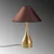 Opviq Stona lampa Luna-15274, 50x50x68 cm, IP20, Braon-zlatne boje