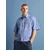Bershka Srajca  golobje modra / bela
