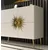 Hanah Home Konzola Nida KB150, 150x75x35 cm, Belo-zlatne boje