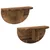Polica na zidu Zidne 2 pcs Staro drvo 48 x 24 x 24 cm