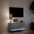 Zidni TV ormarić s LED svjetlima siva boja hrasta 80x31x38 cm