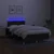 Vidaxl Box spring postelja z vzmetnico LED črna 120x190 cm blago