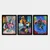 Wallity Set uramljenih slika 3SC_UN025540, 3 Dela