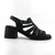 Mona Shoes Ženske sandale, Soft uložak, Kožne, Crne