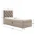 KONDELA Guliette 90 boxspring postelja