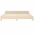Vidaxl Posteljni okvir brez vzmetnice krem 200x200 cm blago