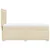 Vidaxl Box spring postelja z vzmetnico krem 80x200 cm blago