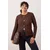 Trendyol Curve Ženska bluza Tbbaw26Af00078, Braon