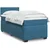 Box spring krevet s madracem plavi 90x190 cm baršunasti