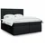 Vidaxl Box spring postelja z vzmetnico črn 200x200 cm blago