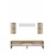 Hanah Home TV komoda Didema 180, hrast Sapphire / bela