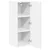 Ormar za Zid LUCCA Bijela visokog sjaja 30 x 31 x 80 cm
