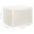 Vidaxl Vrtna miza bela 53x53x40 cm plastika