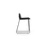 Venture Design Barski stol 2 kosa 50x85x41 cm črne barve