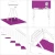 Stepenica Pravokutni 4 pcs Srebrno 60 x 50 cm Aluminij