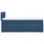 vidaXL Box spring postelja z vzmetnico modra 90x200 cm blago