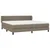 Vidaxl Box spring postelja z vzmetnico taupe 200x200 cm blago