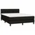 Vidaxl Box spring posteljni z vzmetnico črn 140x190 cm blago