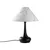 Opviq Stona lampa Luna-15253, 50x50x63 cm, IP20, Crno-bela