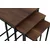 Hanah Home Set klub stolova, 3 komada Ce Metal Zigon Orah