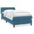 Box spring krevet s madracem tamnoplavi 80x220 cm baršunasti
