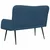 Vidaxl Kavč za 2 osebi Modra 115 x 61 x 87 cm Blago