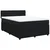 Vidaxl Box spring postelja z vzmetnico črna 160x200 cm žamet