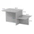 Hanah Home Klub sto Harmony, 80x40x40cm, Braon