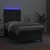 Krevet box spring s madracem LED crni 90x190 cm od umjetne kože