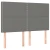 Krevet box spring s madracem LED tamnosivi 140x190 cm tkanina