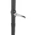 Vrtni suncobran s čeličnom šipkom LED crni 225 x 225 x 212 cm