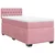 Vidaxl Box spring postelja z vzmetnico roza 80x200 cm žamet