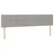 vidaXL Box spring postelja z vzmetnico LED sv. siva 160x200 cm blago