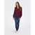 ONLY Bluza ONLMette vinsko rdeča