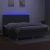 vidaXL Box spring postelja z vzmetnico LED temno siva 200x200 cm blago