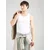Calvin Klein Jeans Majica brez rokavov LV04RF272G Bela Regular Fit