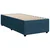 Box spring krevet s madracem tamnoplavi 90x200 cm baršunasti