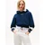 Tommy Jeans Majica ESSENTIAL marine/bela