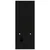 Stalak za monitor crni (39 - 72) x 17 x 43 cm masivna borovina