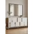 Hanah Home komoda Nota 150, 150 cm, hrast Sapphire / bela / srebrna