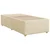 Vidaxl Box spring postelja z vzmetnico krem 80x200 cm blago