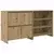 Kreveta 2 pcs Umjetnički hrast 70 x 41 x 75 cm