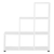 [en.casa]® elegantna stopničasta polica/omara/predelna stena s 6 razdelki (104x107x29cm), bela