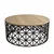 Hanah Home Klub sto 90x90x38cm Hrast-Crni