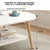 Shanshanmuyi Klub sto, 100x42x48 cm, Beli