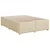 Krevet s oprugama i madracem krem 140x200 cm od tkanine