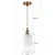 BRILAGI - LED luster na sajli RETRO GLASS 1xE27/60W/230V prečnik 14 cm zlatna/bela