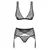 Sexy set 3-delni Firella crne boje - L/XL