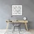 Decormat Podloga za stol Pattern in triangles 140x100 cm 15 cm