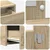 Vidaxl Toaletna mizica Rjava 83 x 40 x 70 cm Konstruiran les
